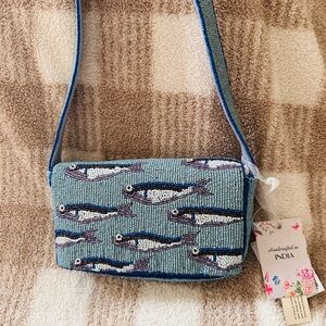 VIRAL Sardine beaded bag